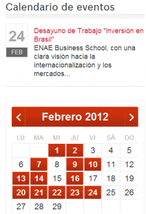 Próximos eventos ENAE. Semana 20-25 febrero